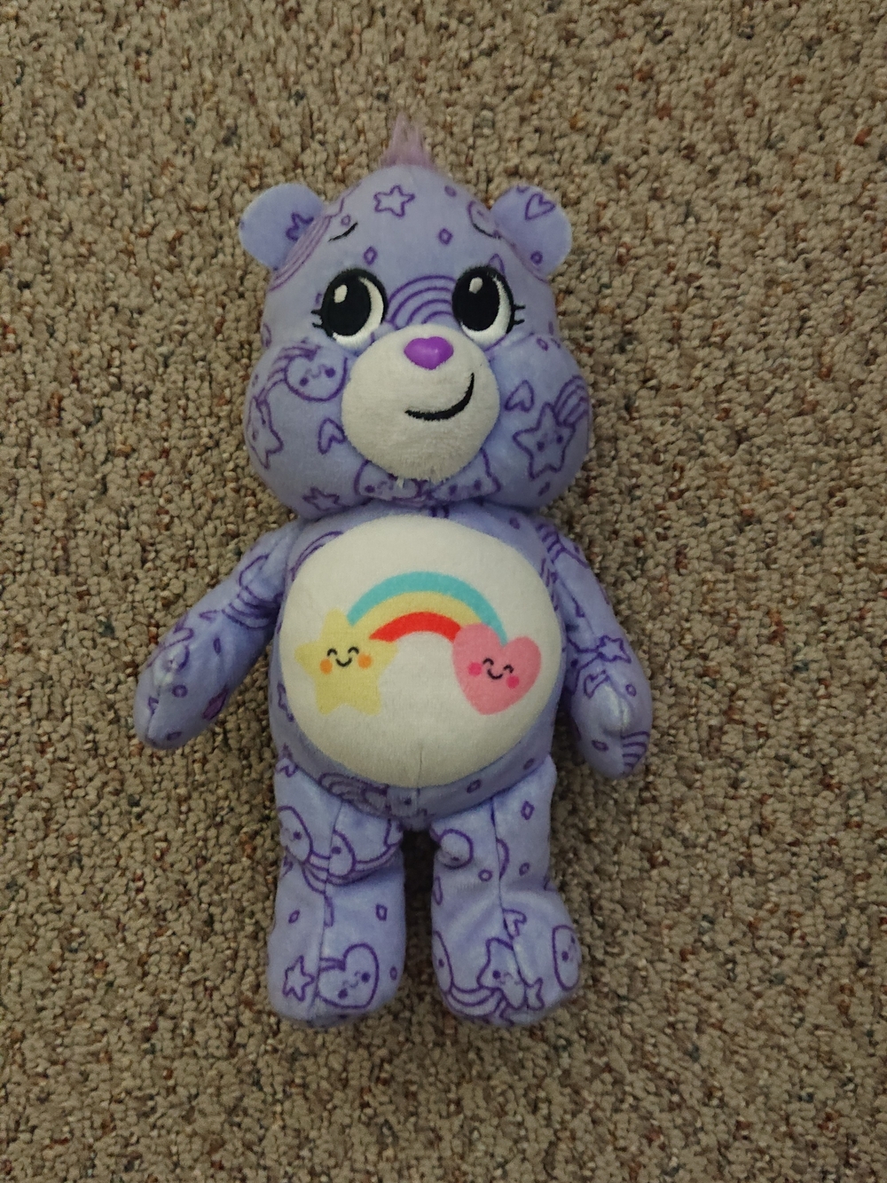 2024 Care Bears - Purple Best Friend Bear Plush by Basic Fun - Unlock The Magic